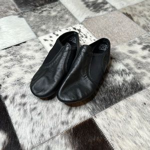 Capezio Jazz dance shoes - black leather size 2